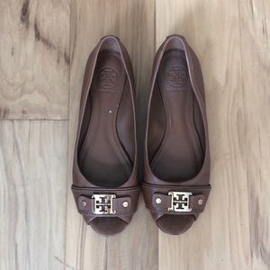 Tory Burch Open Toe Flats